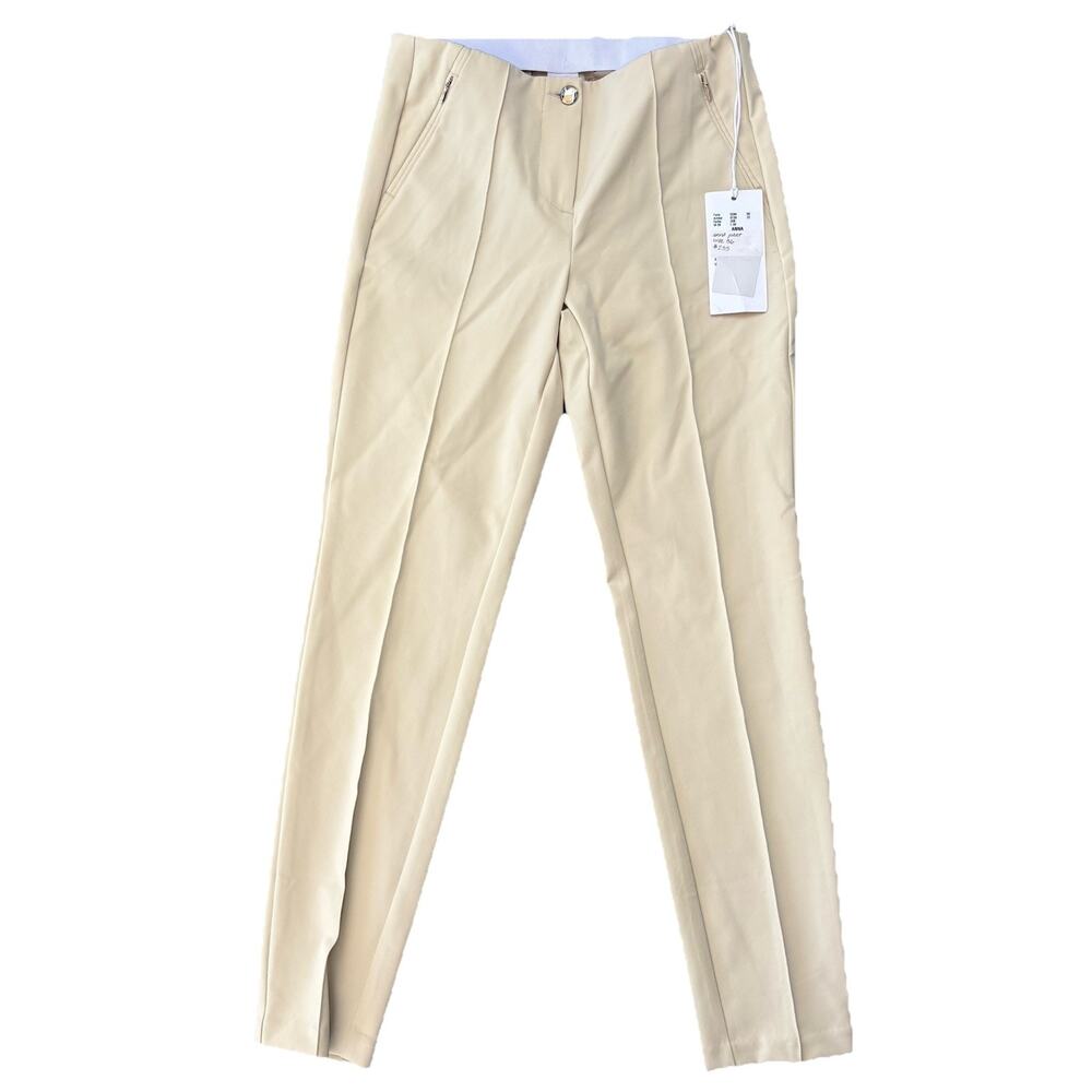 MAC ANNA ZIP WOMEN'S DRESS PANT Tan Ivory MADE IN GERMANY 36 US 30 MSRP: $255